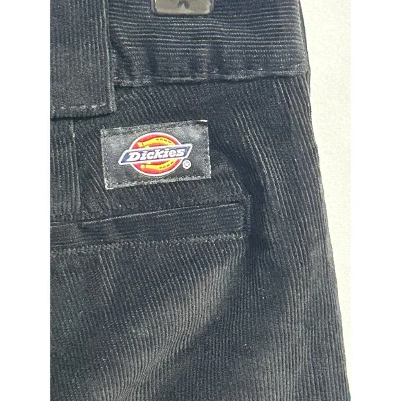 Dickies Black Corduroy Straight Leg Women 4R Casual Pants - Picture 9 of 12